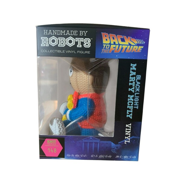 Handmade by Robots Marty McFly Black Light FANEXPO Limited Edition Knit Series - Picture 2 of 5